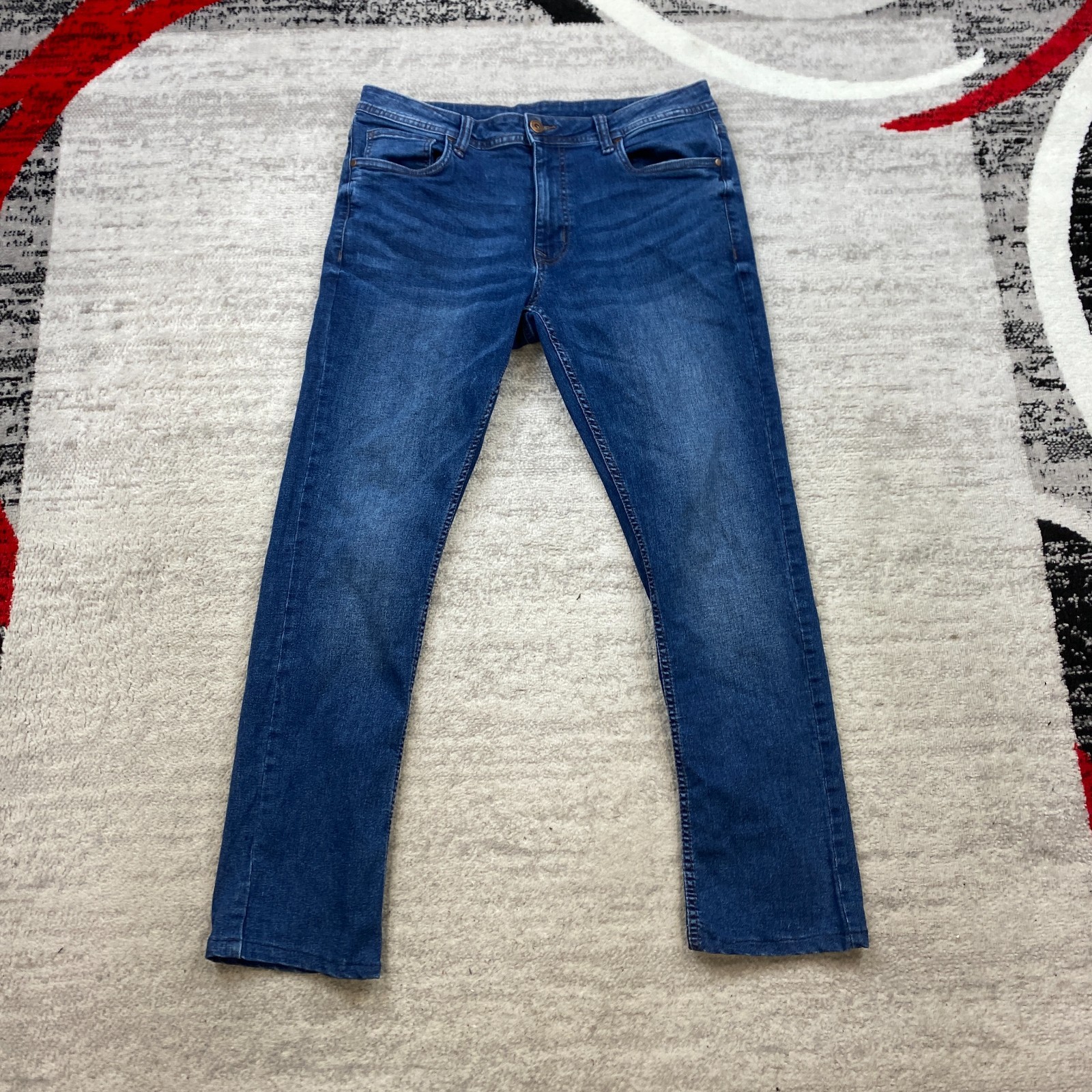 The Perfect Jean NYC Pants Mens 34 Blue Jeans Denim Pocket Outdoor Preppy 34x32