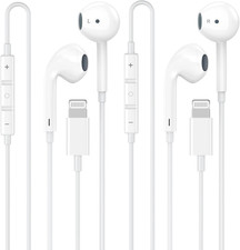  Apple MFi Certified for iPhone Headphones Wired Earbuds/Earphones with Built-i