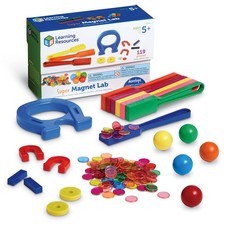 Learning Resources Super Magnet Lab Kit - 119 Pieces, Ages 5 , STEM ,Toys for...
