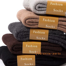Men Wool Crew Thermal Heavy Warm Thick Sport Boot Duty Casual Work Socks 6Pairs