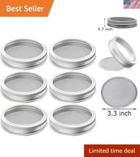 304 Stainless Steel Sprouting Lids for Wide Mouth Mason Jars and Making Organ...