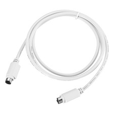 PS/2 Mouse and Keyboard Extension Cable 6P 4.26 Feet Male to Male,White