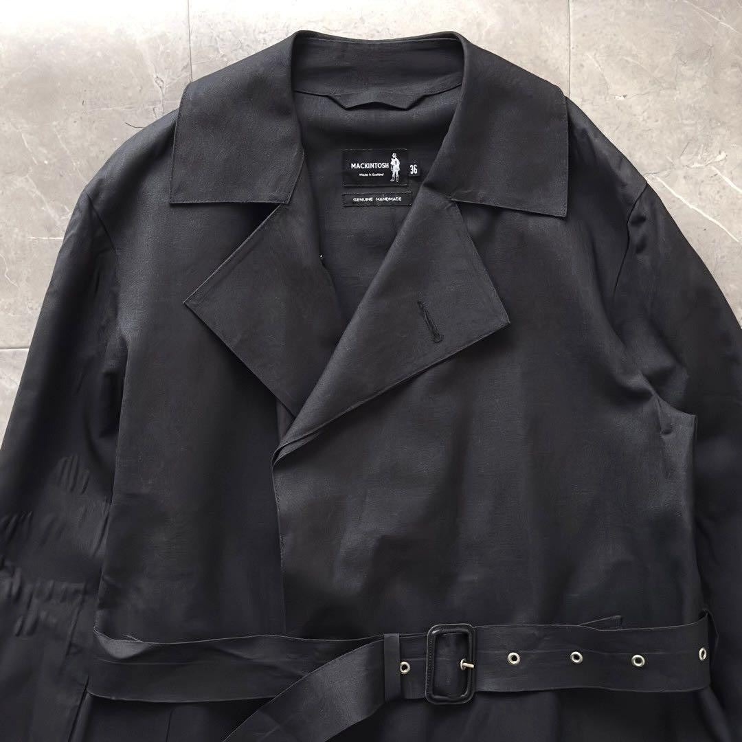 MACKINTOSH Balmacaan Coat・ Rubberized Mackintosh Balmacaan Coat Rubberized Liner Size 40 Shipping