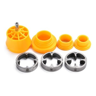7Pcs PVC Thread Maker Tool for Electric Drill Plastic Pipe Threader PVC Thread