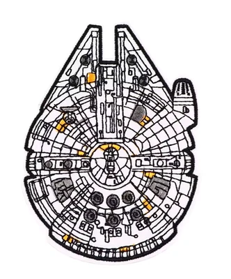 STAR WARS - Star Wars Millennium Falcon - EMBROIDERED IRON-ON PATCH