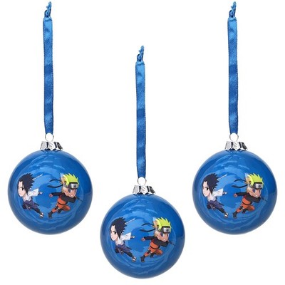 Chibi Naruto x Sasuke Weihnachtskugel - 3 STÜCK - SD TOYS - NEU
