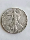 1945 No Mint Mark 90% silver Walking Liberty Half dollar Coin