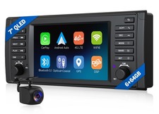 Android 13 8-Kern Autoradio 7" QLED GPS Navi DSP CarPlay 4G für BMW 5er E39 520i