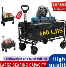680LBS All Terrain Heavy Duty Folding Cart, Large Capacity