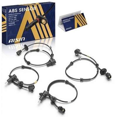 AISIN Qty(4) Front and Rear ABS Wheel Speed Sensor for Chevrolet Aveo Pontiac G3