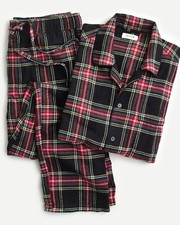 J.Crew Men s Flannel Plaid Pajamas Black Red Size Medium