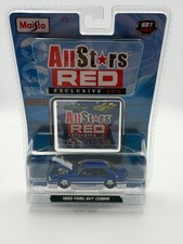 Maisto All Stars Red 1993 Ford Foxbody Mustang Svt Cobra Blue 164 Nib