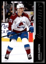 2022-23 Upper Deck Young Guns Acetate 2021-22 Update Justin Barron Colorado