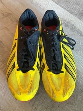 Adidas Sprintstar IV Track Spikes Yellow Black Sprint Shoes Men's 11.5 Used