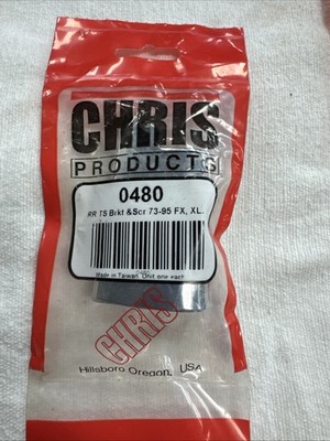 Chris Products Rear Turn Signal Bracket Chrome 0480 Harley NOS