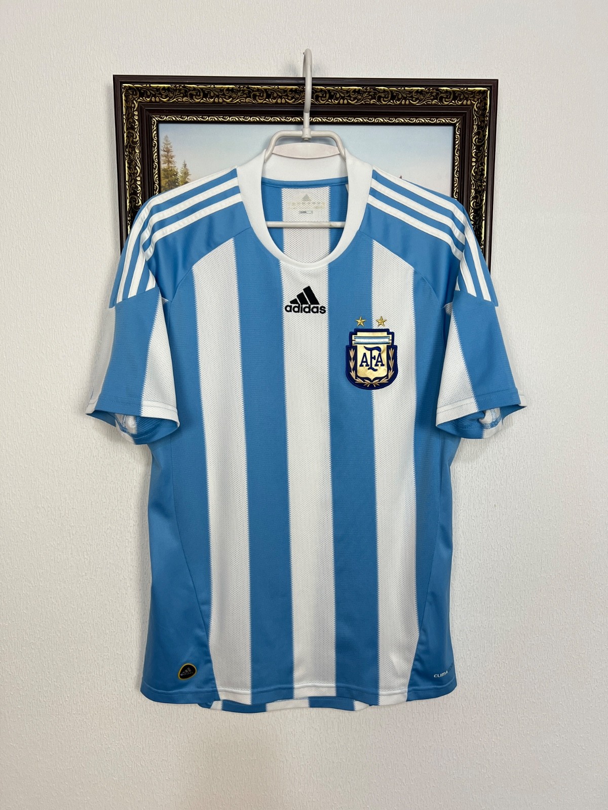 Argentina Home football shirt 2010 Soccer Adidas Jersey Mens Trikot National M