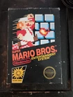 Super Mario Bros NES CIB Complete Black Box Hangtab Manual Sleeve Fun Club...
