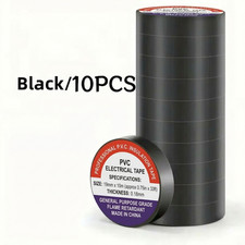 100m High-Temperature Resistant Black Rubber Electrical Tape-Durable Soft