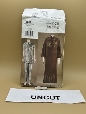 Vogue Sewing Pattern 7204 Sz 18-20-22 Marcy Tilton Dress Pants Tunic EASY UC FF