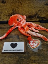 Ty Beanie Baby Wiggly The Octopus Retired with Tags Beanie Babies Soft Toy