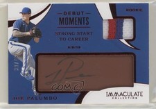 2020 Panini Immaculate Dark Brown Leather 30/49 Joe Palumbo #DM-JP Auto 8x7