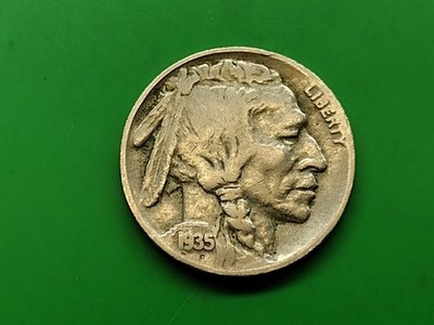 1935 D Buffalo Nickel. Full Date. 1 Coin. 12m Minted