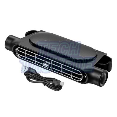 Mini USB Car SUV Seat Back Cooling Fan Portable 3 Speed Headrest Silent Cooler