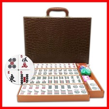 American Mahjong Game Set 166 White Engraved ...