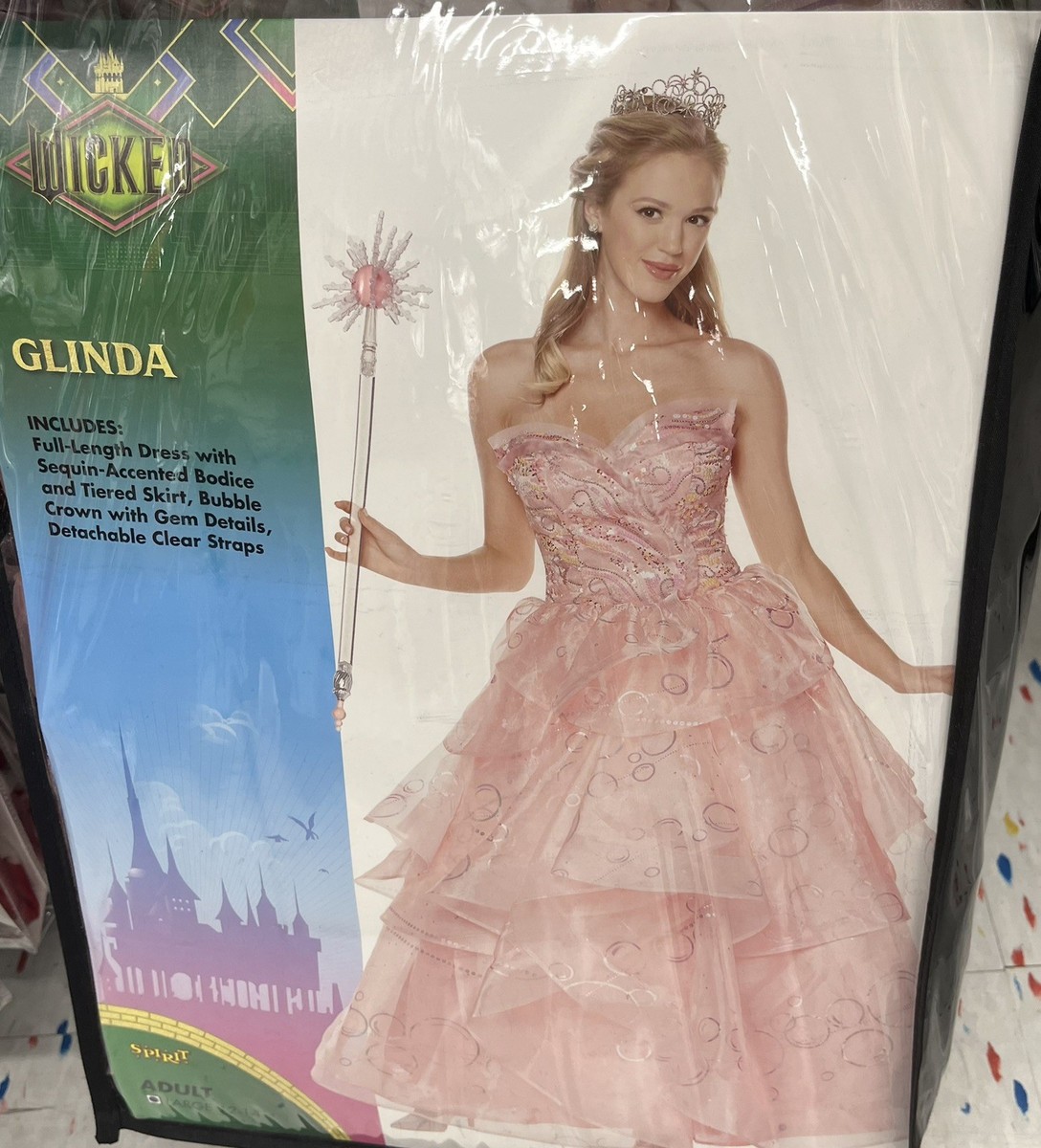 Wicked Movie GLINDA Deluxe Costume ADULT MEDIUM 8-10 Pink Dress Spirit Halloween | eBay Wicked Movie GLINDA Deluxe Costume ADULT MEDIUM 8-10 Pink Dress Spirit Halloween | eBay