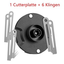 7Pcs/set Metallmesser Ersatzmesser für Einhell GE-CT 18 LI Akku Rasentrimmer
