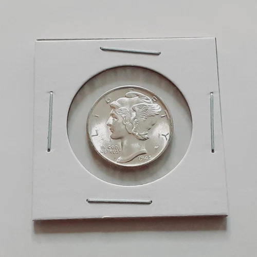 BU Blazer 1945 MICRO S Mercury Silver Dime Better Date Nice Coin!!! J508