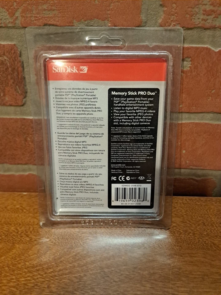 SanDisk Pro Duo Memory Stick 2.0 GB PSP PS3 - Image 2 of 4