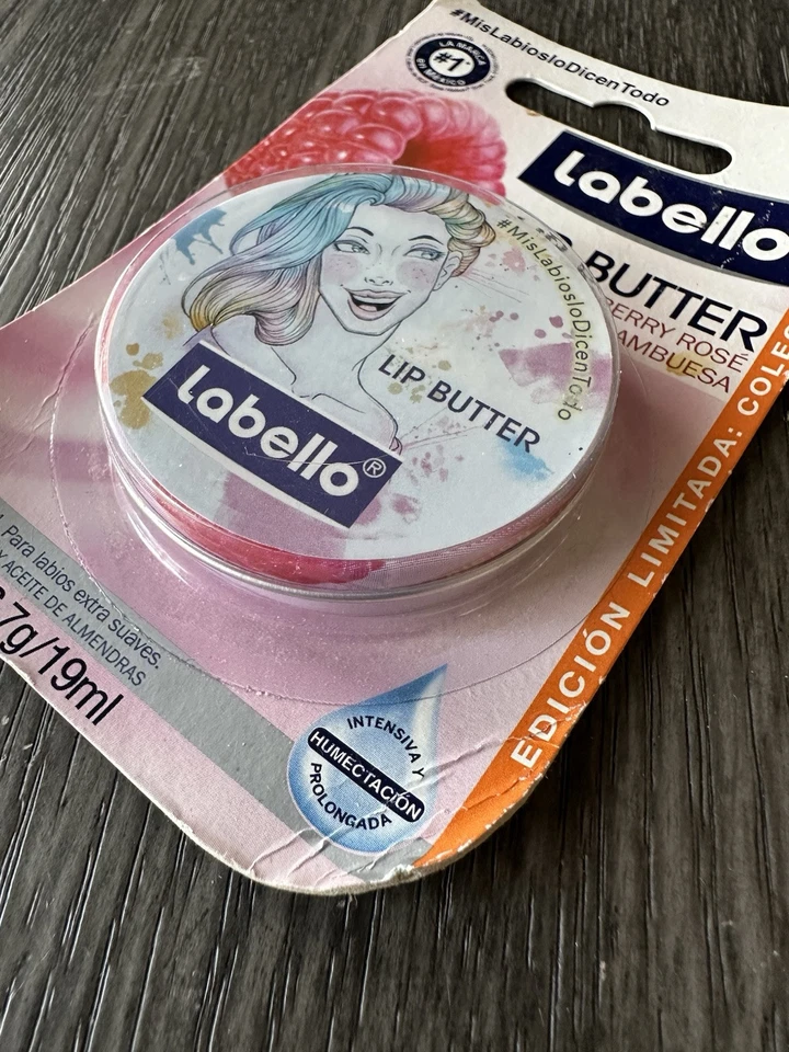 Lata de mantequilla labial Labello. Rosa frambuesa. Embalaje original nuevo precintado. 19 ml Foto 4 de 4