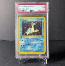 Pokemon 1999 Fossil Lapras 1st Edition Holo Rare 10/62 PSA 7 on eBay