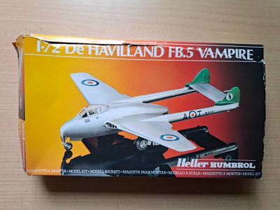 Heller Humbrol No. 80283 De Havilland FB.5 Vampire 1:72 Modellbausatz
