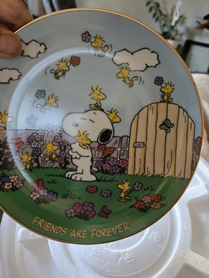 ''Friends Are Forever'' Danbury Mint Collector Plate Peanuts Magical Moments