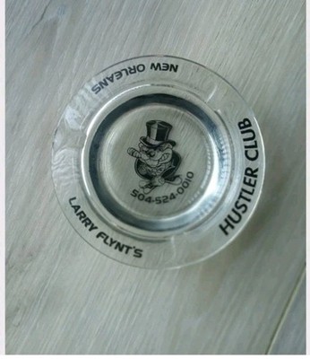 Vintage Larry Flints Hustler Club New Orleans Ashtray 4''