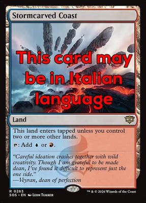 MTG STORMCARVED COAST FOIL EXC - STURMGESCHNITZTE KÜSTE 263 - SOS