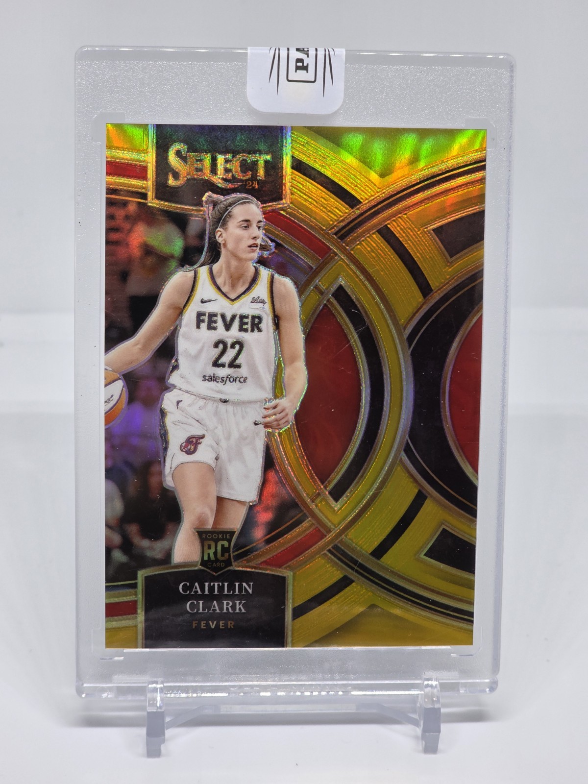 2024 Panini Select WNBA - Premier Level Caitlin Clark #151 Gold Prizm /10 (RC)