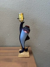 Vintage 1970 Leviton Charlie The Tuna Star-Kist Table Lamp*repainted* No Shade*