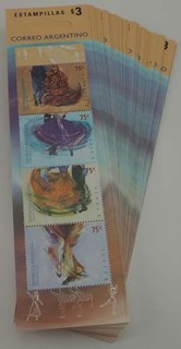 2001 Argentinien; 50 Markenheftchen Tänze /MNH MiNr. 2698/01 ME 600