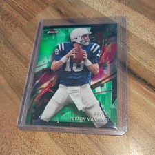 2024 Topps Finest Peyton Manning Green Refractor /75 Indianapolis #35 Colts NFL