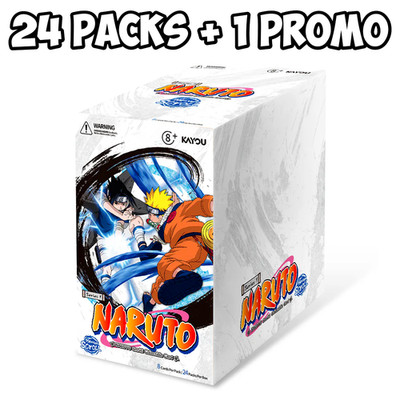 Naruto Kayou Series 1 Heaven Scroll   English Sealed Box (24 Packs) w/ Promo