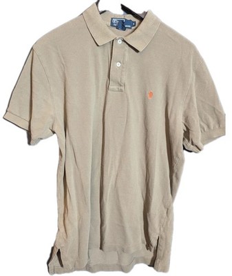 Vintage Polo by Ralph Lauren Polo Shirt M USA Made Tan Red