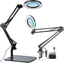 15X Real Glass Lens Magnifying Glass with Lig...
