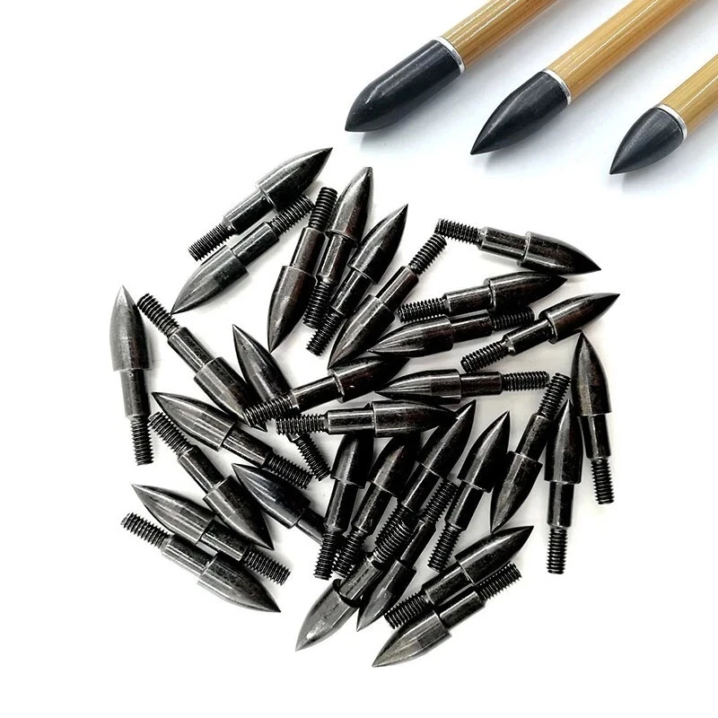 Field TipsScrew Bullet Point ArcheryArrow Tips75/100/125Gr Hunting 12PCS lD6,2m - Image 2 of 4