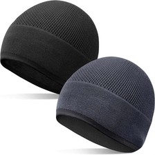 Bamboo Lightweight Skull Cap Beanie Hat for Men Women, Soft and Comfy Sleep Cap