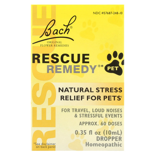 Bach Original Flower Remedies Rescue Remedy Pet 0 35 fl oz 10 ml Alcohol-Free