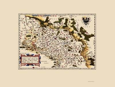 Historic Map - Poland Germany Czech Republic - Ortelius 1587 - Vintage Wall Art