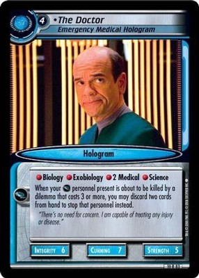 Der Doktor, medizinisches Notfall-Hologramm - Archivportrait - Star Trek CCG 2E